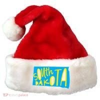 South Dakota Hand Drawn State Outline Santa Hat thumb 0