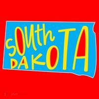 South Dakota Hand Drawn State Outline Santa Hat thumb 1