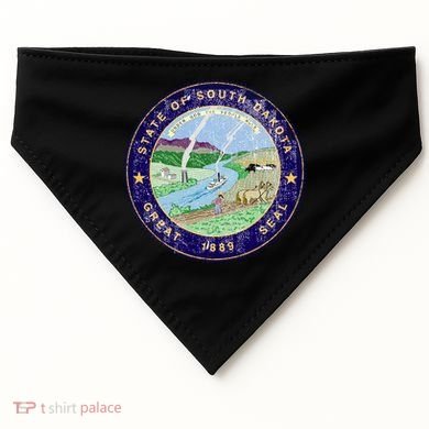 South Dakota Seal USA-Made Doggie Bandana