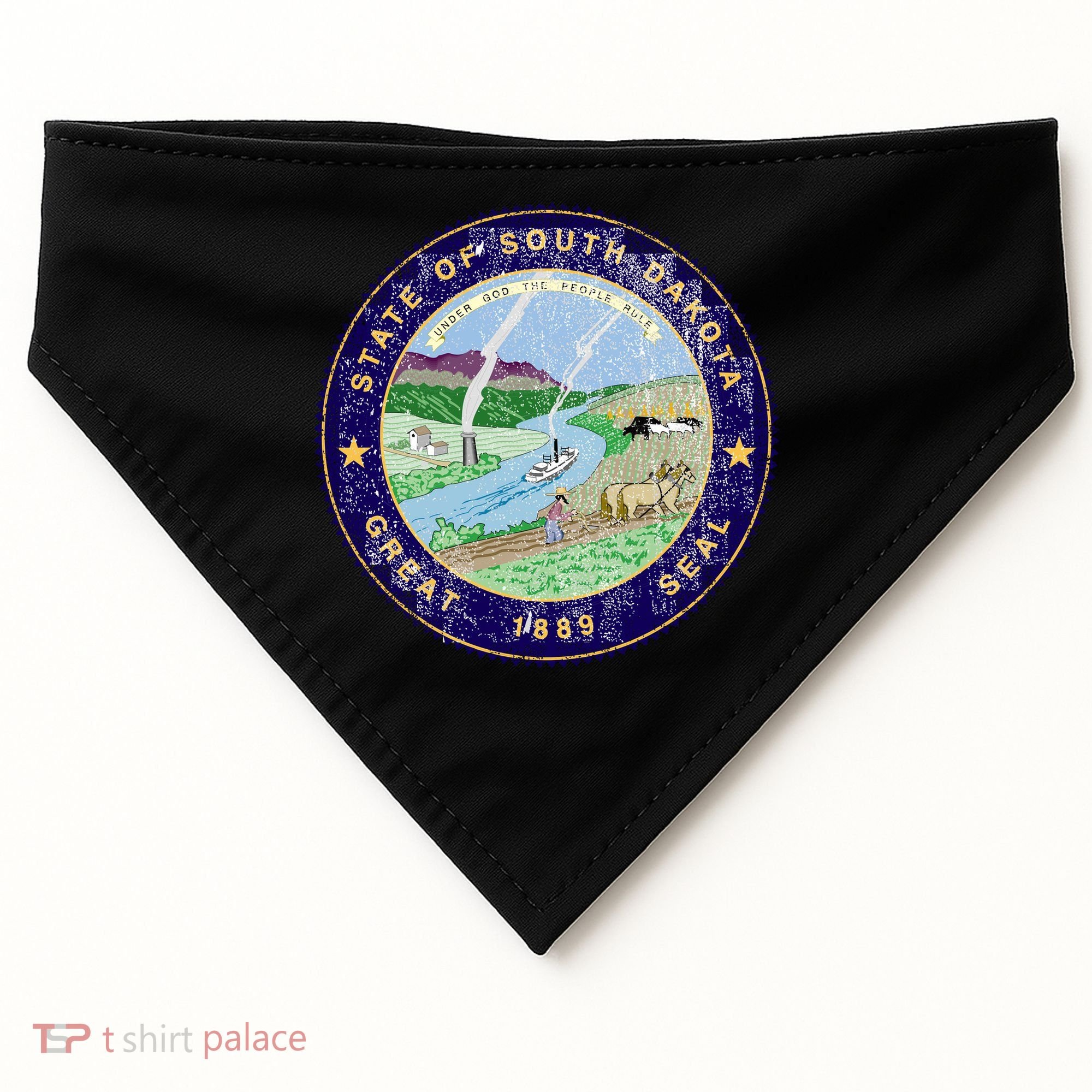 South Dakota Seal USA-Made Doggie Bandana