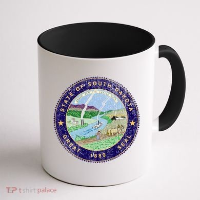 South Dakota Seal Coffee Mug back
