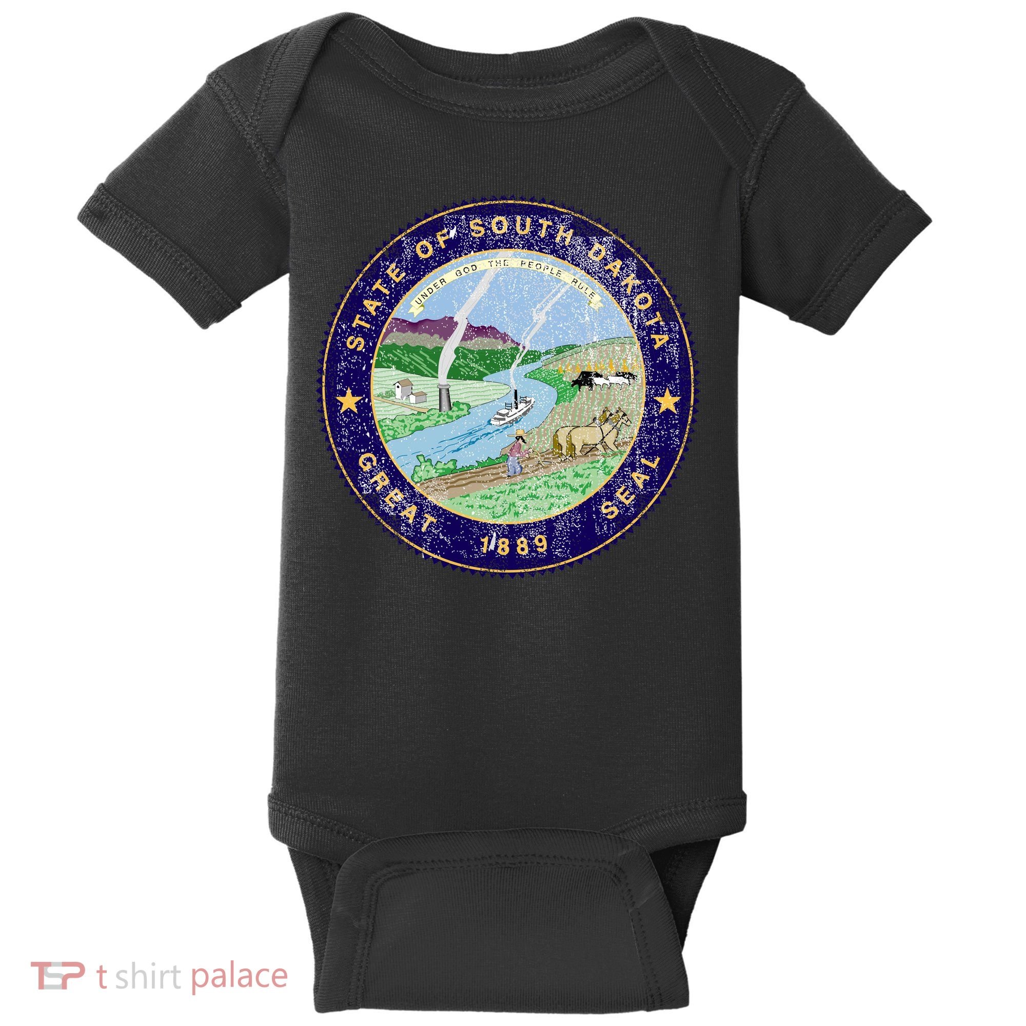 South Dakota Seal Baby Bodysuit