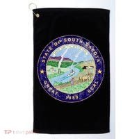 South Dakota Seal Golf Towel thumb 0