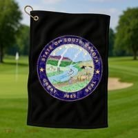 South Dakota Seal Golf Towel thumb 1