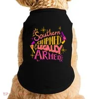 Southern Charmed Legally Armed 2nd Amendment Doggie Tank thumb 0