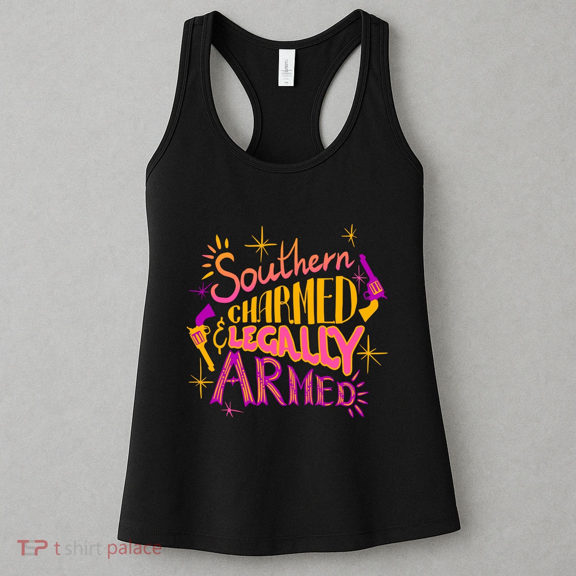 Southern Charmed Legally Armed 2nd Amendment Women's Tank Top