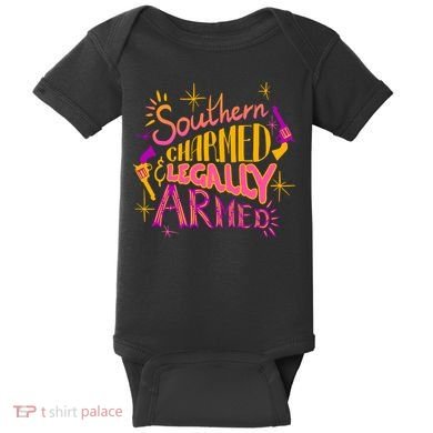 Southern Charmed Legally Armed 2nd Amendment Baby Bodysuit