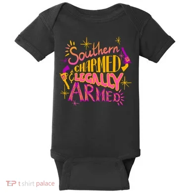 Southern Charmed Legally Armed 2nd Amendment Baby Bodysuit