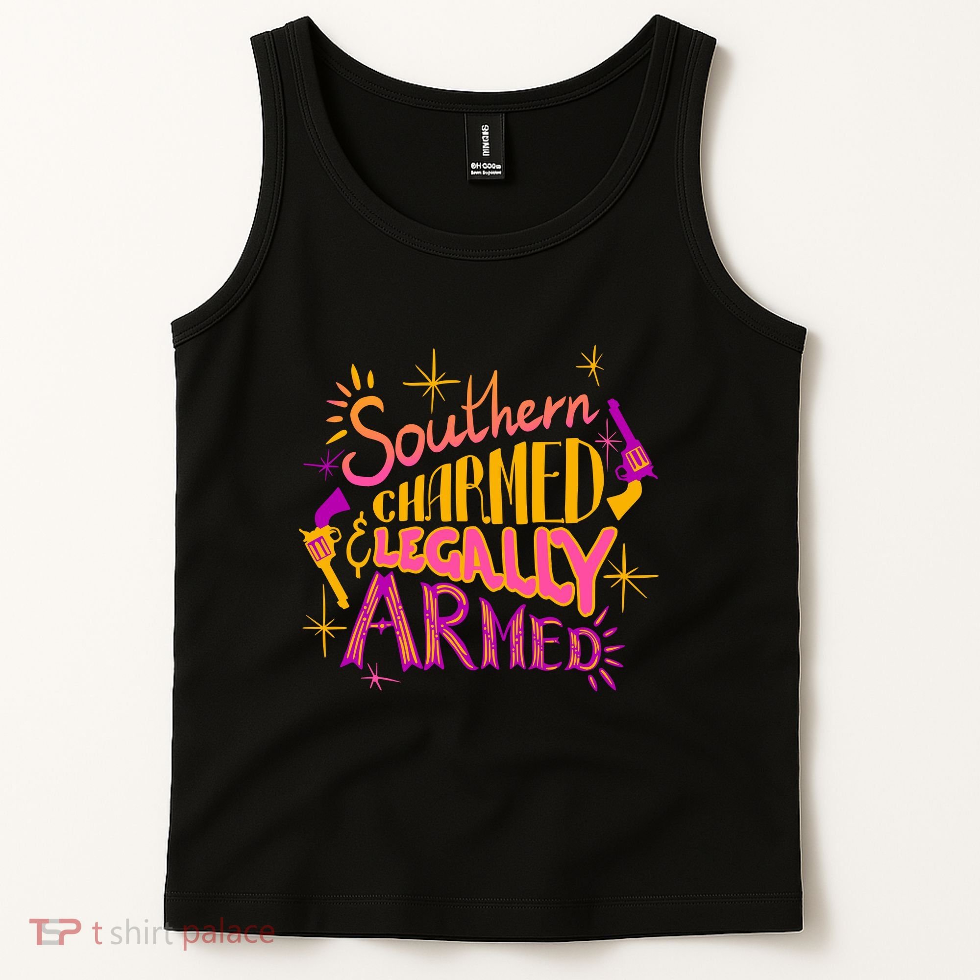 Southern Charmed Legally Armed 2nd Amendment Tank Top