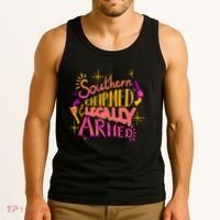 Southern Charmed Legally Armed 2nd Amendment Tank Top thumb 3