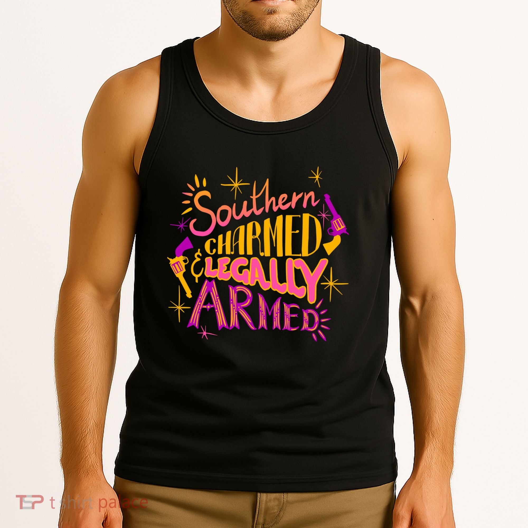 Southern Charmed Legally Armed 2nd Amendment Tank Top