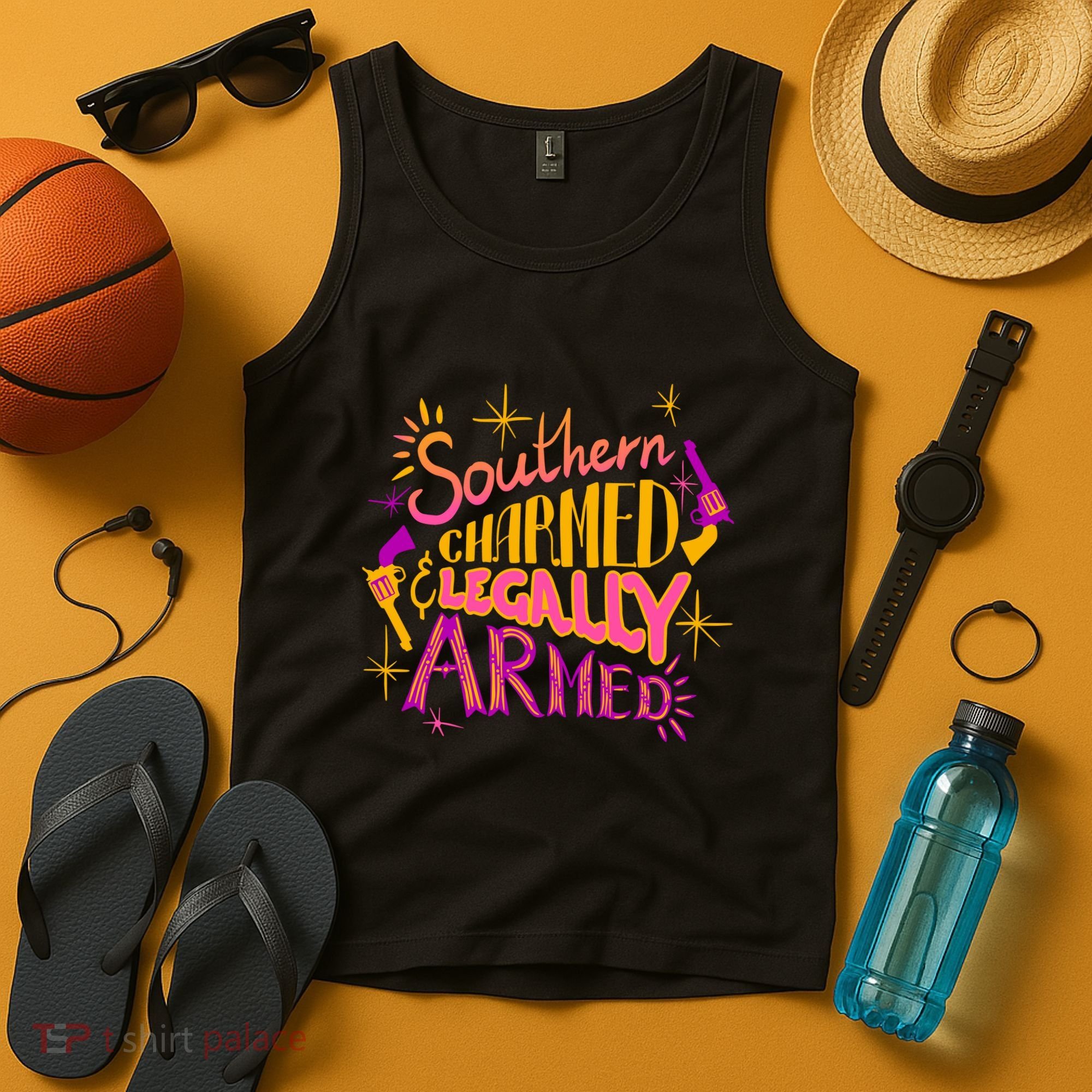 Southern Charmed Legally Armed 2nd Amendment Tank Top