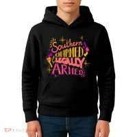 Southern Charmed Legally Armed 2nd Amendment Kids Hoodie thumb 4