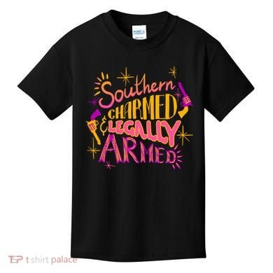 Southern Charmed Legally Armed 2nd Amendment Kids T-Shirt