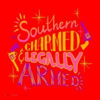 Southern Charmed Legally Armed 2nd Amendment Santa Hat thumb 1