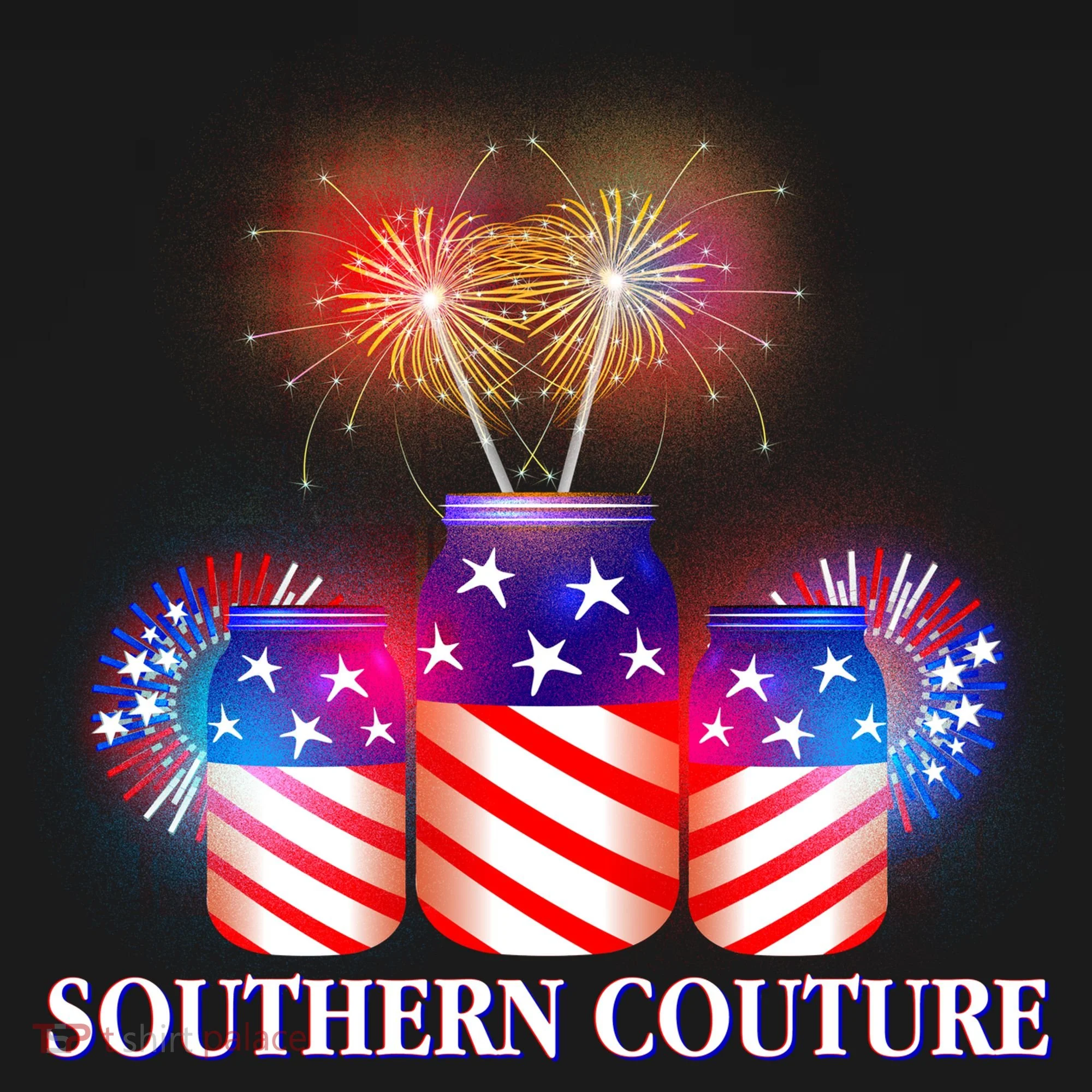 Southern Couture July 4th Doggie Tank