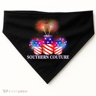 Southern Couture July 4th USA-Made Doggie Bandana