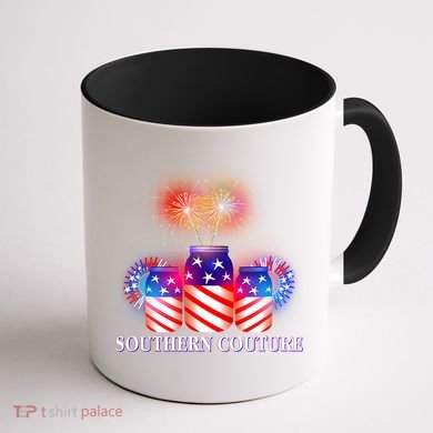 Southern Couture July 4th Coffee Mug back