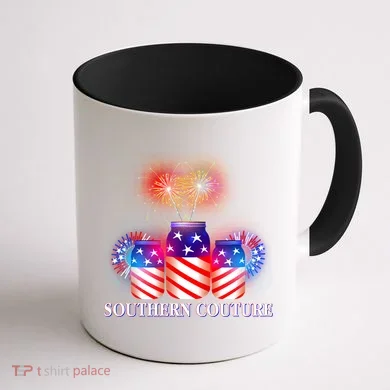 Southern Couture July 4th Coffee Mug back