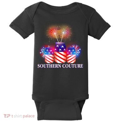 Southern Couture July 4th Baby Bodysuit