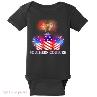 Southern Couture July 4th Baby Bodysuit