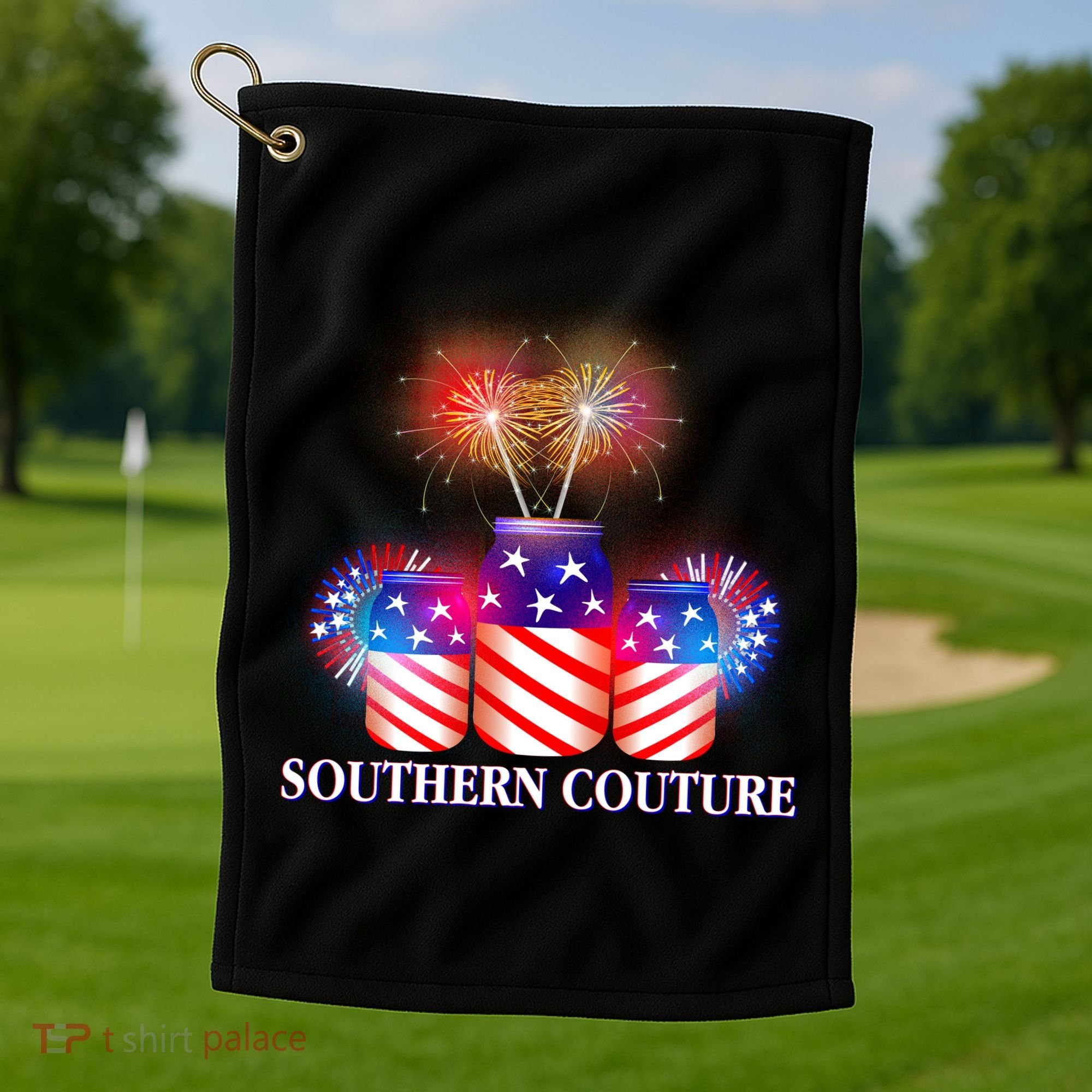 Southern Couture July 4th Golf Towel