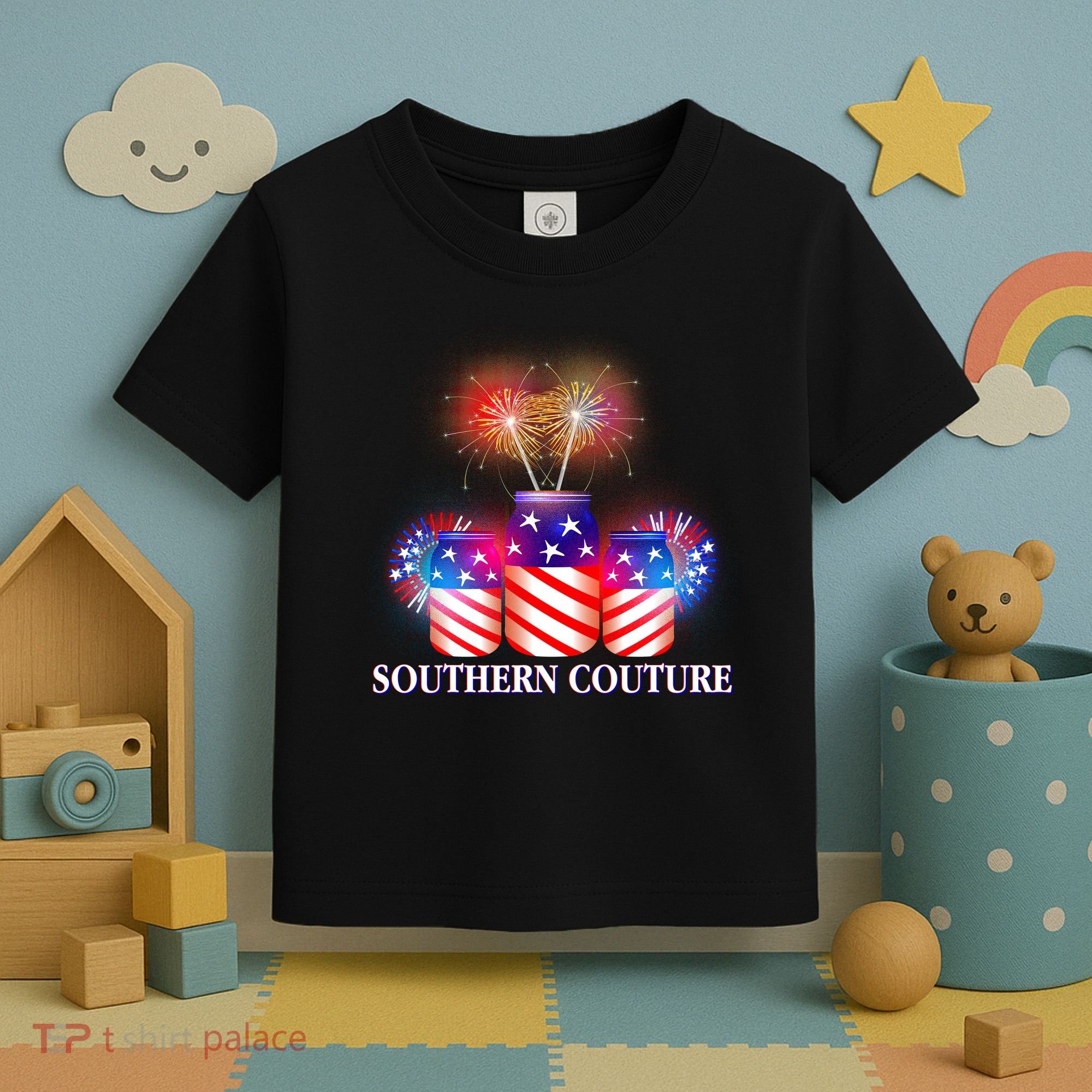 Southern Couture July 4th Toddler T-Shirt