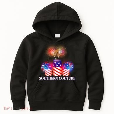 Southern Couture July 4th Kids Hoodie