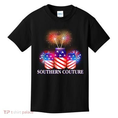 Southern Couture July 4th Kids T-Shirt