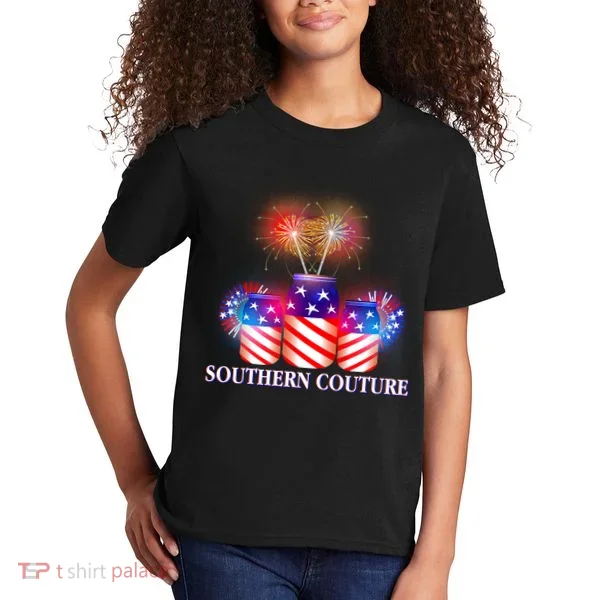 Southern Couture July 4th Kids T-Shirt
