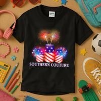 Southern Couture July 4th Kids T-Shirt thumb 3