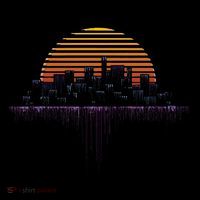 Synthwave Outrun Vaporwave City Sunset Aesthetic Coaster thumb 2