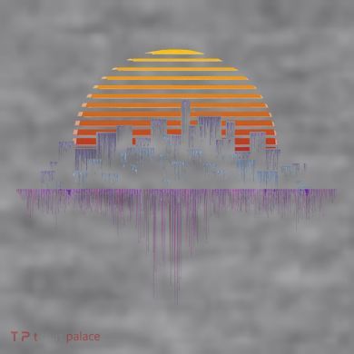 Synthwave Outrun Vaporwave City Sunset Aesthetic Women's Racerback Cropped Tank