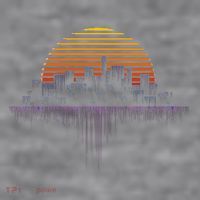 Synthwave Outrun Vaporwave City Sunset Aesthetic Women's Racerback Cropped Tank thumb 2