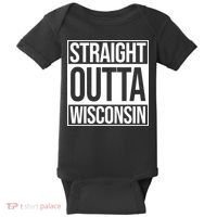 Straight Outta Wisconsin Baby Bodysuit thumb 0
