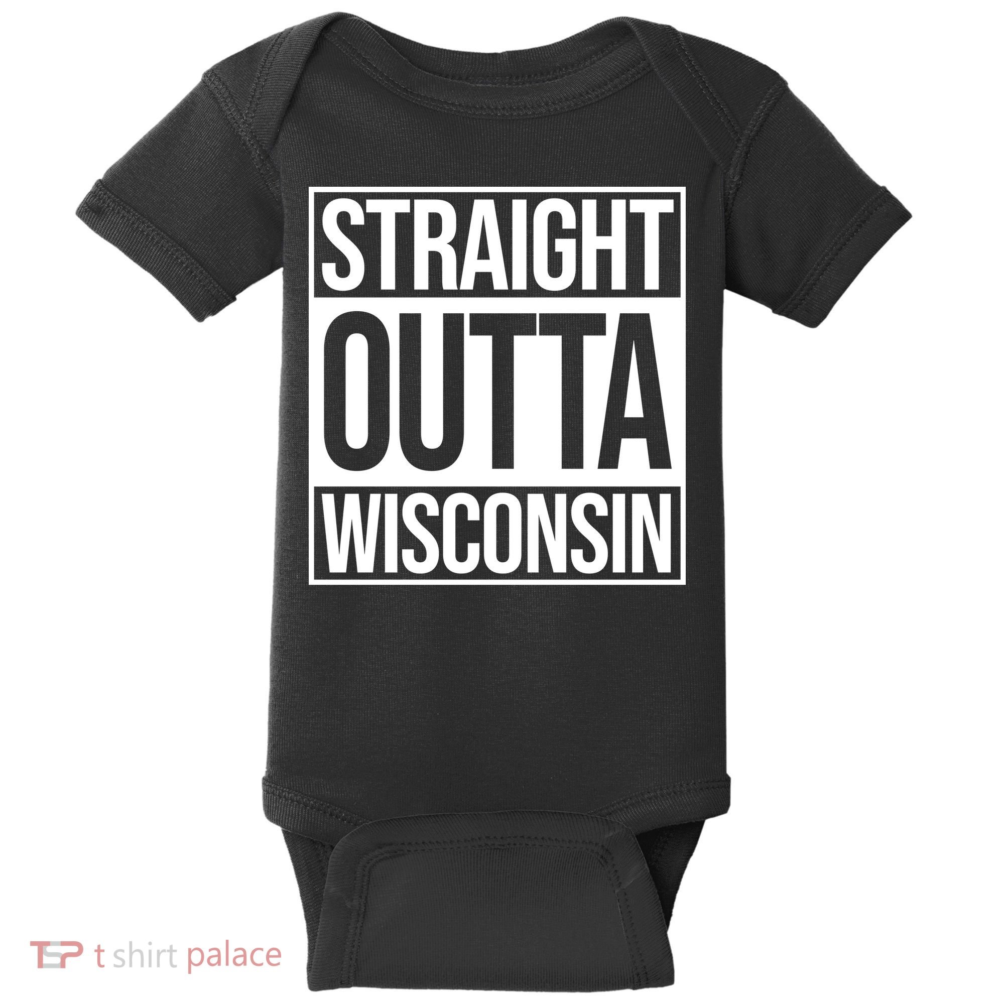 Straight Outta Wisconsin Baby Bodysuit