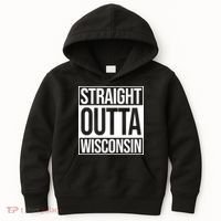 Straight Outta Wisconsin Kids Hoodie thumb 0