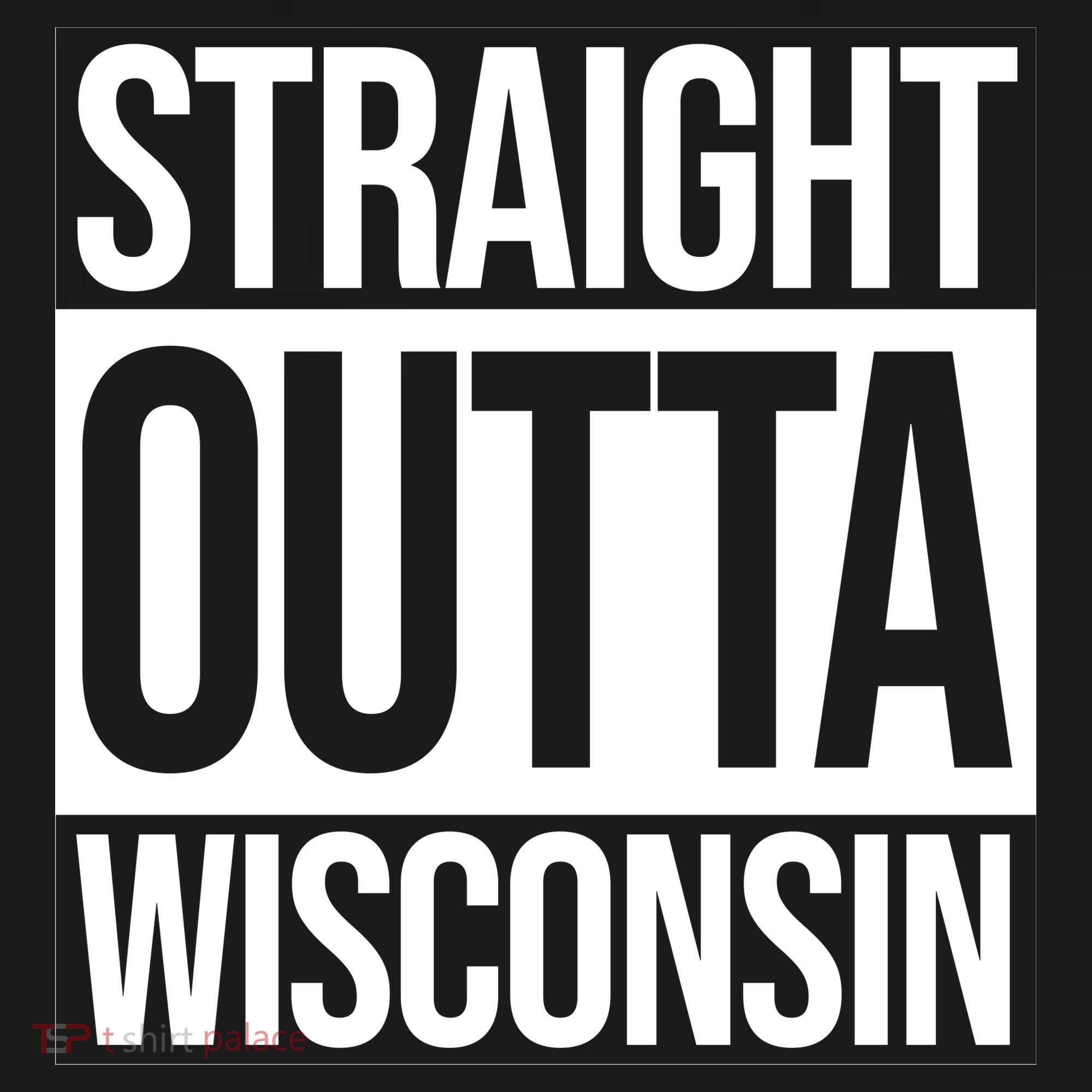 Straight Outta Wisconsin Kids Hoodie