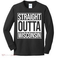 Straight Outta Wisconsin Kids Long Sleeve Shirt thumb 0