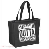 Straight Outta Wisconsin Tote Bag thumb 2