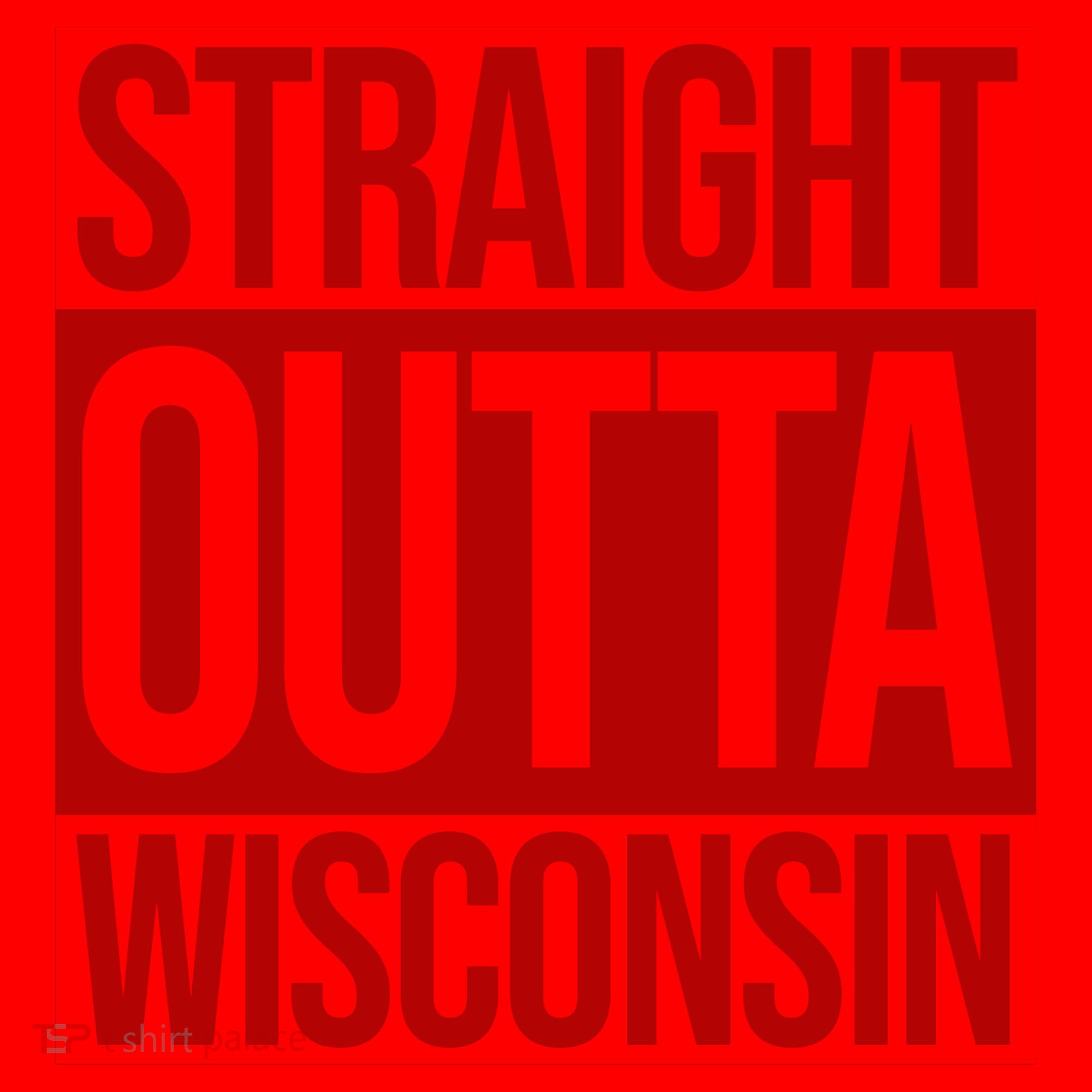 Straight Outta Wisconsin Santa Hat