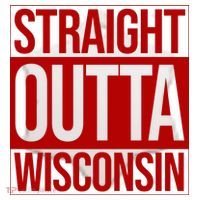 Straight Outta Wisconsin Ceramic Ornament thumb 2