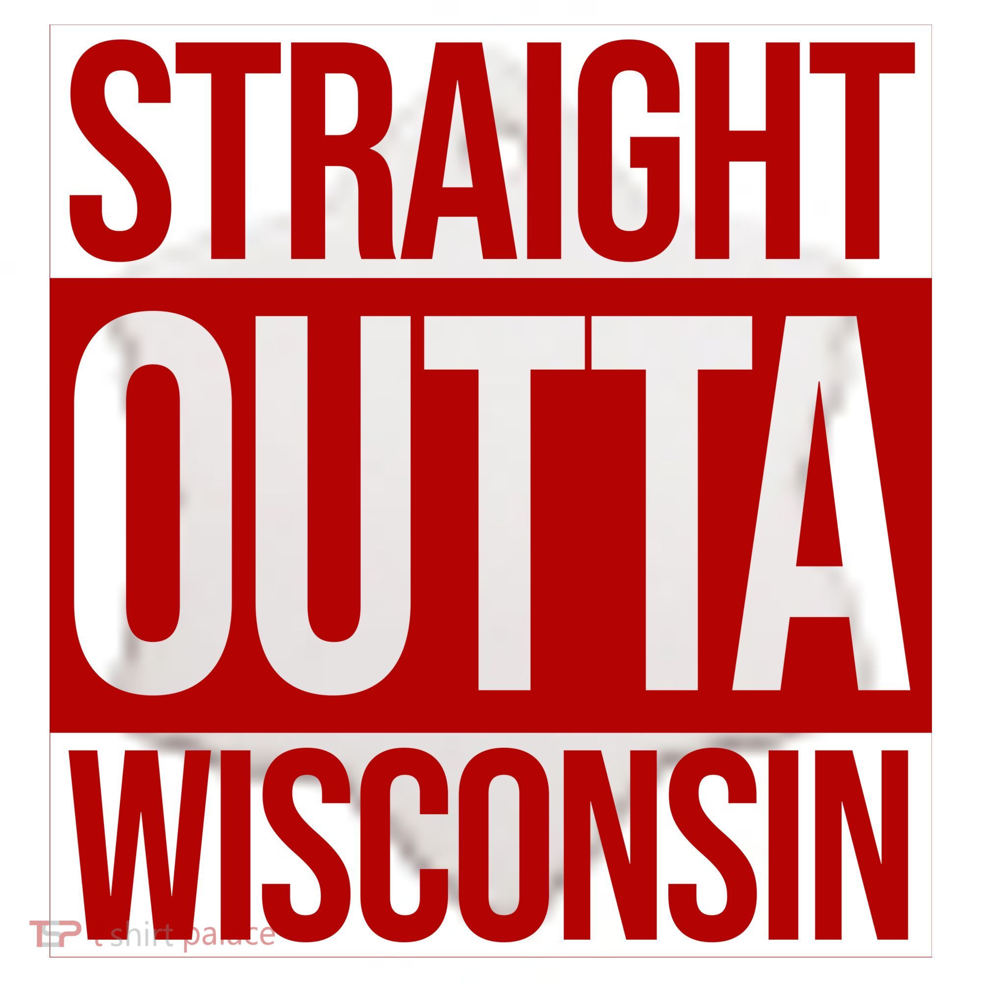 Straight Outta Wisconsin Ceramic Ornament