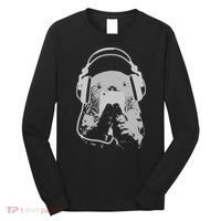 Sea Otter With Cell Phone And Headphones Gift Long Sleeve Shirt thumb 0