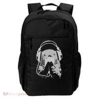 Sea Otter With Cell Phone And Headphones Gift Backpack thumb 0