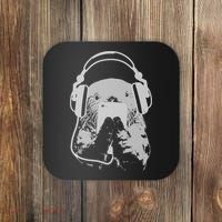 Sea Otter With Cell Phone And Headphones Gift Coaster thumb 0