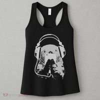 Sea Otter With Cell Phone And Headphones Gift Women's Tank Top thumb 3