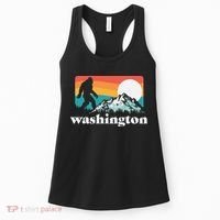 State Of Washington Pacific Northwest Bigfoot Mountain Women's Tank Top thumb 0