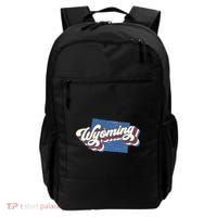 State Of Wyoming Retro Logo Backpack thumb 0