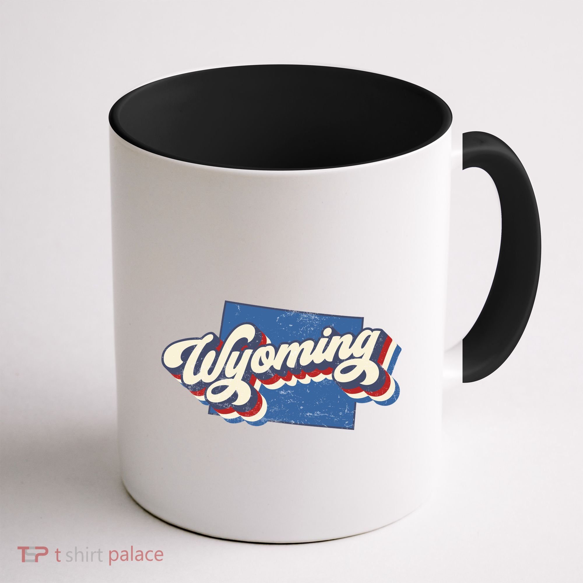 State Of Wyoming Retro Logo Coffee Mug